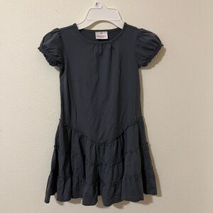 Hanna Andersson Girls Size 5 Gray Twirl Dress Lightweight Play Wear